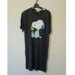 スヌーピー(SNOOPY)の新品スヌーピー　ワンピースTシャツ(Tシャツ(半袖/袖なし))