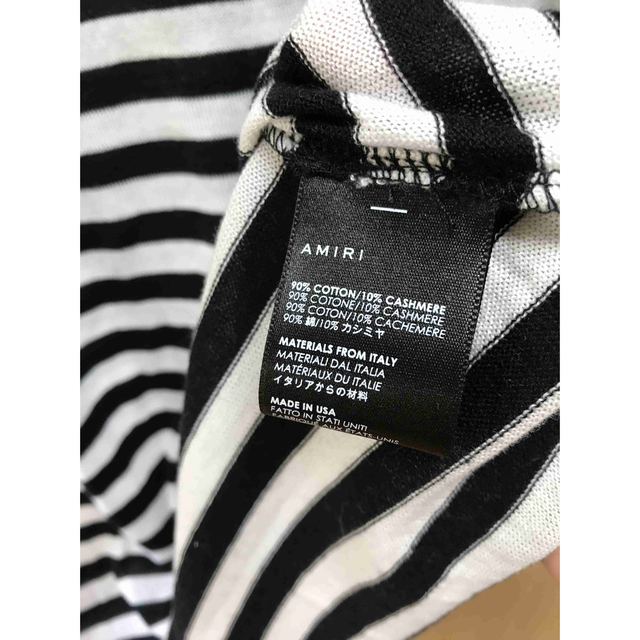 正規 ボーダー ニット Tシャツの通販 by adgjm's shop｜ラクマ 17SS AMIRI アミリ カシミヤ混 通販即納