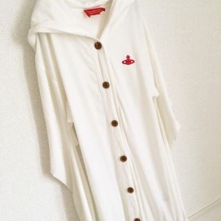 ヴィヴィアンウエストウッド(Vivienne Westwood)のVivienne Westwood   コットンロングパーカー  ホワイト(パーカー)