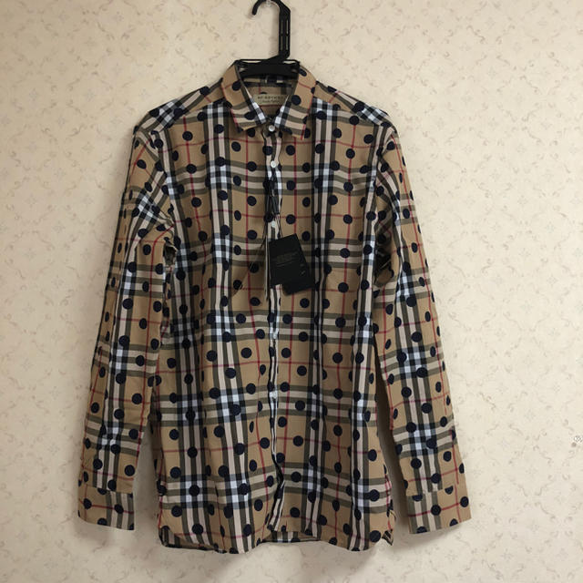 BURBERRY(バーバリー)のバーバリー ドット チェックシャツ 新品 BOX付き メンズのトップス(シャツ)の商品写真