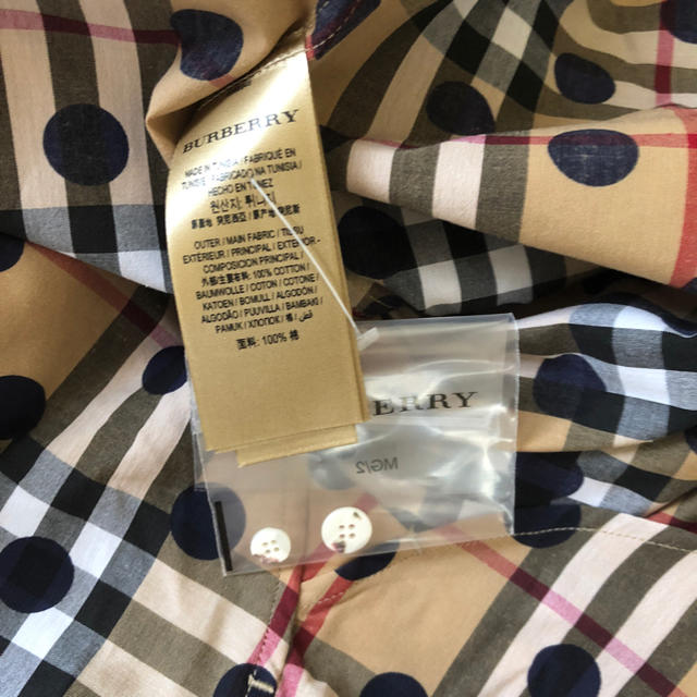 BURBERRY(バーバリー)のバーバリー ドット チェックシャツ 新品 BOX付き メンズのトップス(シャツ)の商品写真