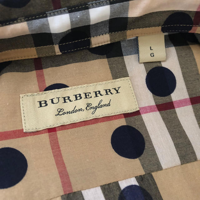 BURBERRY(バーバリー)のバーバリー ドット チェックシャツ 新品 BOX付き メンズのトップス(シャツ)の商品写真