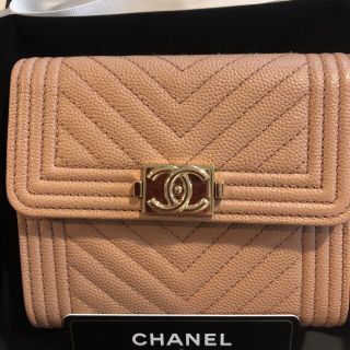 シャネル(CHANEL)のななママ様専用 ほぼ新品 CHANEL ボーイシャネル 折りたたみウォレット(財布)