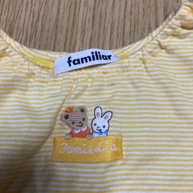 familiar(ファミリア)のfamiliar 半袖シャツ90cm キッズ/ベビー/マタニティのキッズ服女の子用(90cm~)(Tシャツ/カットソー)の商品写真