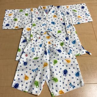 ミキハウス(mikihouse)のミキハウス 白色甚平 新品タグなし(甚平/浴衣)