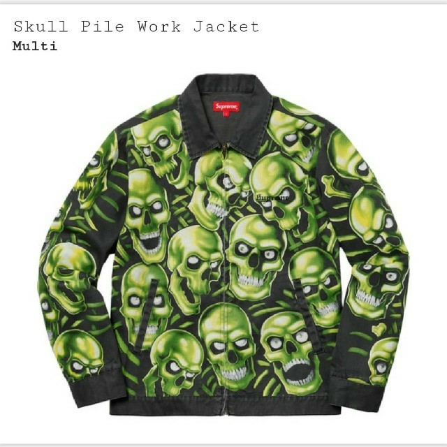 Supreme2018ss Skull Pile Work Jacket