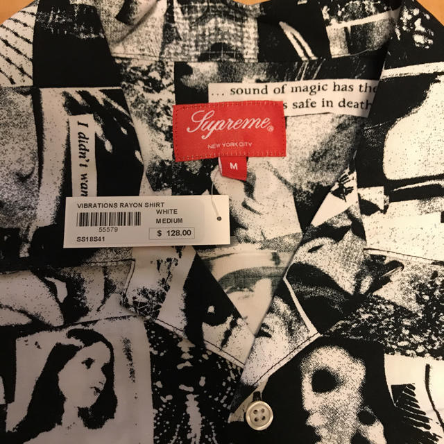 Supreme(シュプリーム)のsupreme vibrations rayon shirt m 白 white メンズのトップス(シャツ)の商品写真