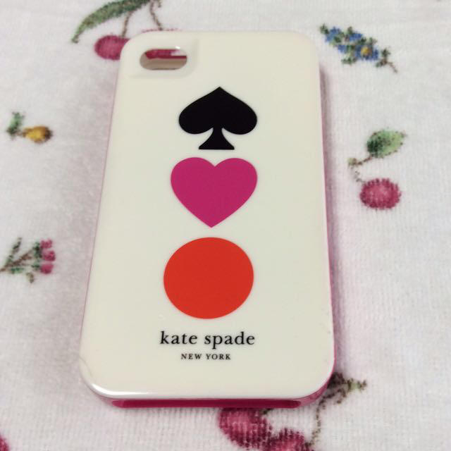 kate spade new york(ケイトスペードニューヨーク)のケイトスペードiPhone4Sケース スマホ/家電/カメラのスマホアクセサリー(モバイルケース/カバー)の商品写真