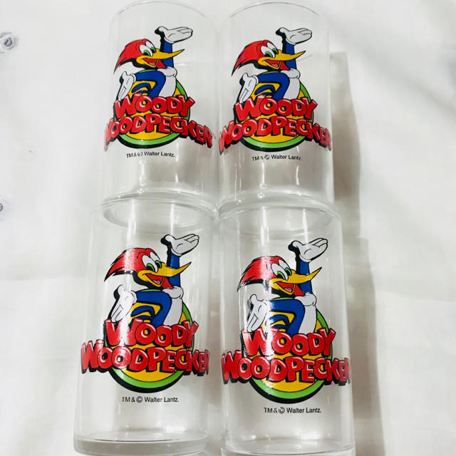 WOODY WOODPECKER ガラスグラス インテリア/住まい/日用品のキッチン/食器(グラス/カップ)の商品写真