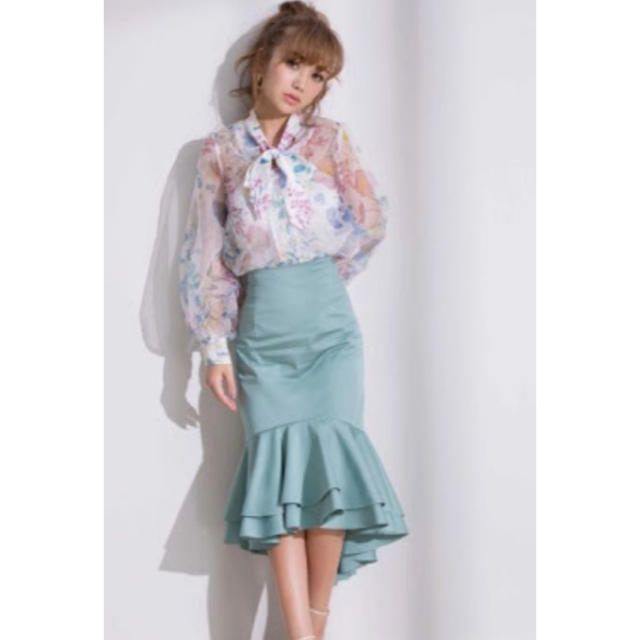 eimy istoire(エイミーイストワール)のハイウエストマーメイドスカート レディースのスカート(ひざ丈スカート)の商品写真
