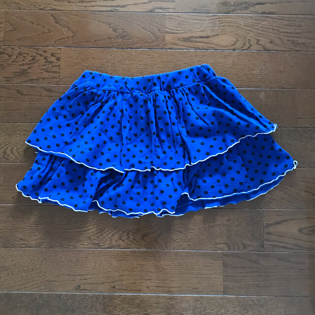 青×黒 スカート(インナーキュロット)  130センチ キッズ/ベビー/マタニティのキッズ服女の子用(90cm~)(スカート)の商品写真