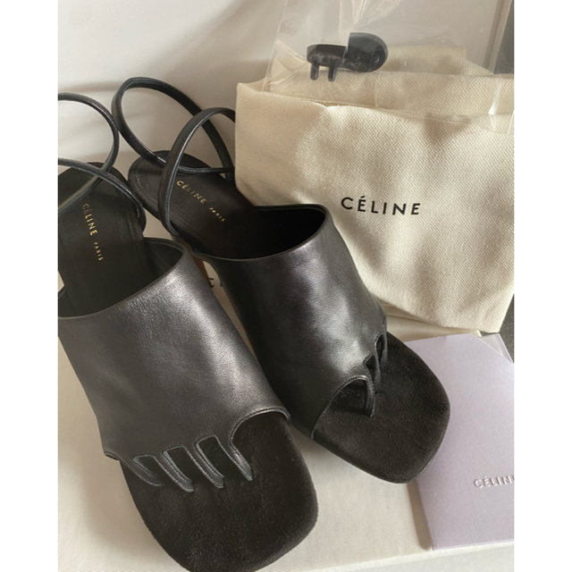 最終値下げ CELINE 18ss 希少 アンクルストラップ サンダル 値下げ