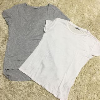 ザラ(ZARA)のZARA レディース Tシャツ 2枚セット(Tシャツ(半袖/袖なし))