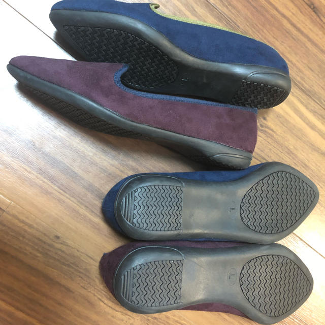 通勤靴、スニーカー変わり♡パンプス♡新品未使用二足セット レディースの靴/シューズ(その他)の商品写真