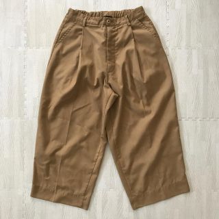 ダブルクローゼット(w closet)の☺︎ ベージュ ワイドパンツ gu KBF(カジュアルパンツ)