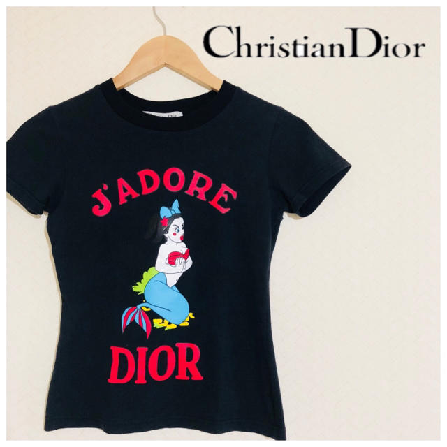 Christian Dior(クリスチャンディオール)のフランス製 ディオール Tシャツ 人魚姫 クリスチャンディオール 半袖  レディースのトップス(Tシャツ(半袖/袖なし))の商品写真