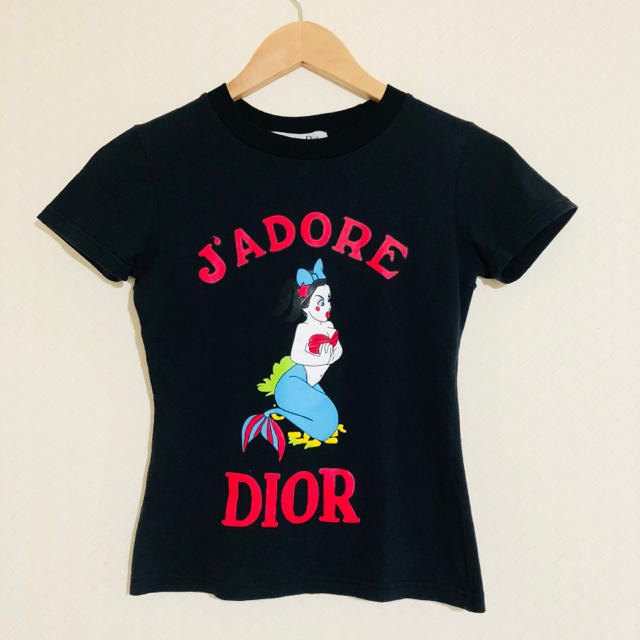 Christian Dior(クリスチャンディオール)のフランス製 ディオール Tシャツ 人魚姫 クリスチャンディオール 半袖  レディースのトップス(Tシャツ(半袖/袖なし))の商品写真