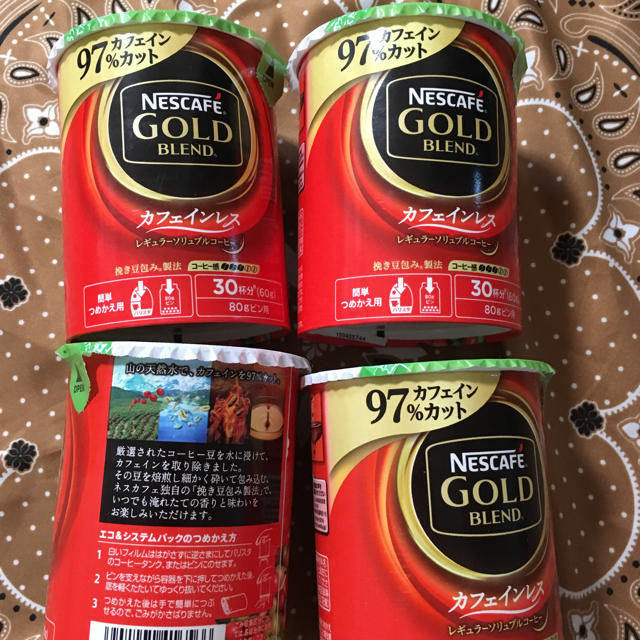 Nestle ネスカフェ ゴールドブレンド カフェインレス 詰め替え 4個セット バリスタの通販 By フジエンヌ S Shop ネスレならラクマ