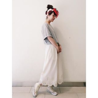 ドットアンドストライプスチャイルドウーマン(Dot&Stripes CHILDWOMAN)のカットワークワイドパンツ(カジュアルパンツ)