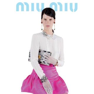 ミュウミュウ(miumiu)のmiumiu♡ミュウミュウ レース ブラウス リゾートコレクション ワンピース(シャツ/ブラウス(長袖/七分))