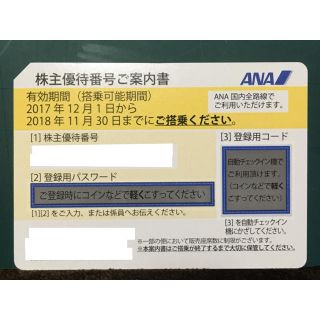 全日空 株主優待番号ご案内書 9枚(その他)