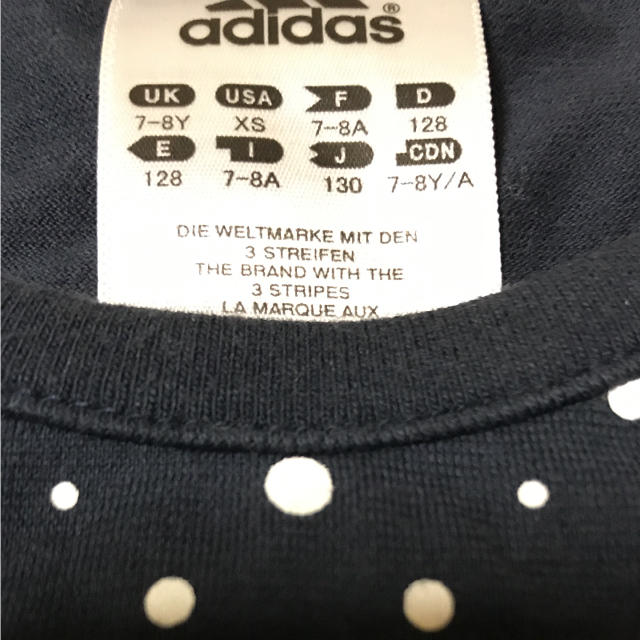 adidas(アディダス)のアディダス Tシャツ 130サイズ キッズ/ベビー/マタニティのキッズ服女の子用(90cm~)(Tシャツ/カットソー)の商品写真