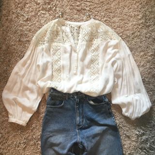 マウジー(moussy)のmoussy レースシャツ(シャツ/ブラウス(長袖/七分))