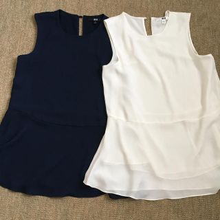 ユニクロ(UNIQLO)のユニクロ♡エアリータンクブラウスset(シャツ/ブラウス(半袖/袖なし))