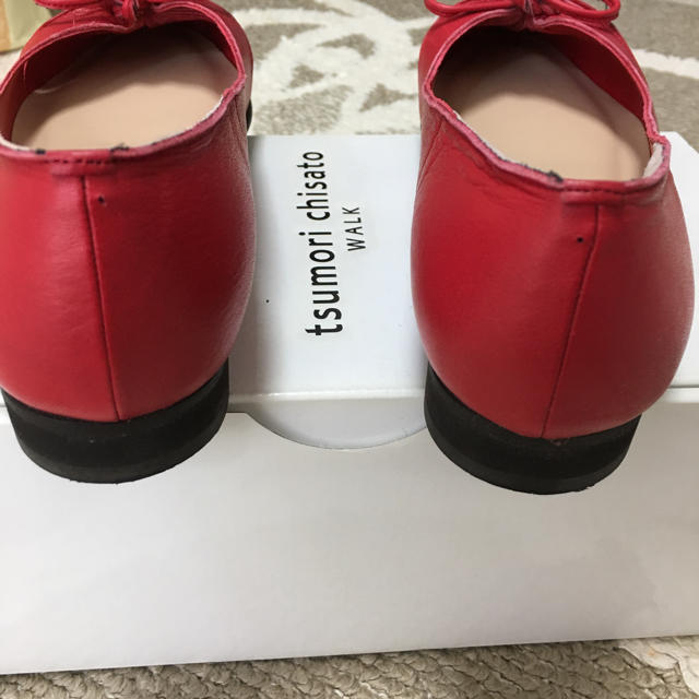 TSUMORI CHISATO(ツモリチサト)の未使用品  ツモリチサト 赤シューズ23.5 レディースの靴/シューズ(ローファー/革靴)の商品写真