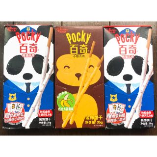 グリコ(グリコ)のポッキー 中国 江崎グリコ チョコバナナ クッキー&クリーム(菓子/デザート)