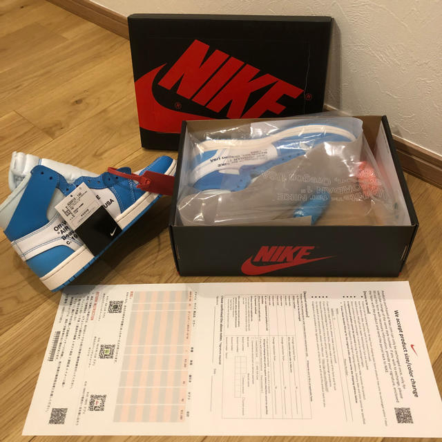 NIKE(ナイキ)のnike × off white air jordan 1  メンズの靴/シューズ(スニーカー)の商品写真