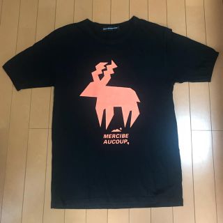 メルシーボークー(mercibeaucoup)のmerci beaucoup 黒 半袖Ｔシャツ(Tシャツ/カットソー(半袖/袖なし))