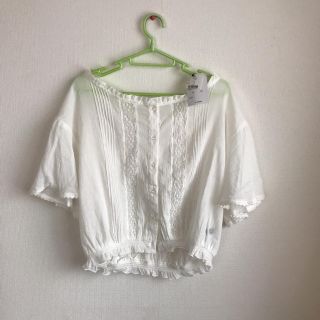 ダブルクローゼット(w closet)のレース フリル トップス(シャツ/ブラウス(半袖/袖なし))