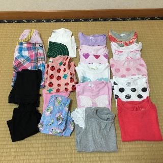 ユニクロ(UNIQLO)の(100)子供服 女の子 まとめ売り(Tシャツ/カットソー)