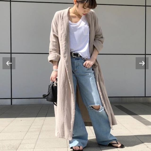 安心 保証 新品☆18SS・AP STUDIO 製品染めガウンコート - 通販