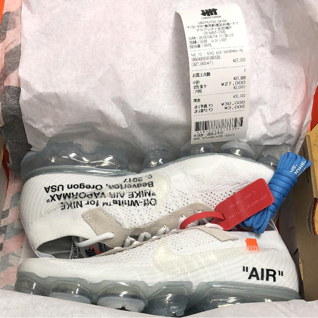 NIKE OFF WHITE VAPORMAX THETEN 28.0㎝