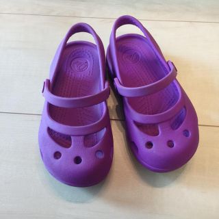 クロックス(crocs)のクロックス シャイナ C8 パープル(サンダル)