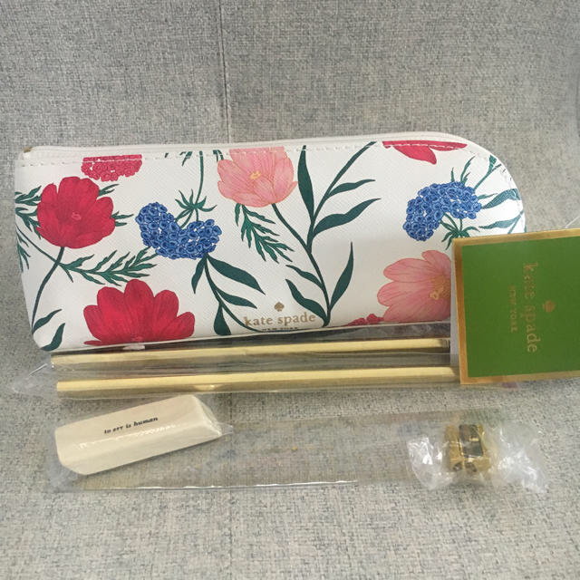 kate spade new york★花柄ペンケースセット