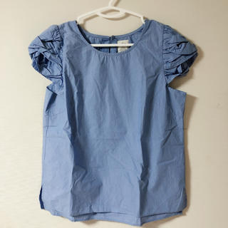 ディスコート(Discoat)のDiscoat 半袖ブラウス M 水色 ブルー(シャツ/ブラウス(半袖/袖なし))