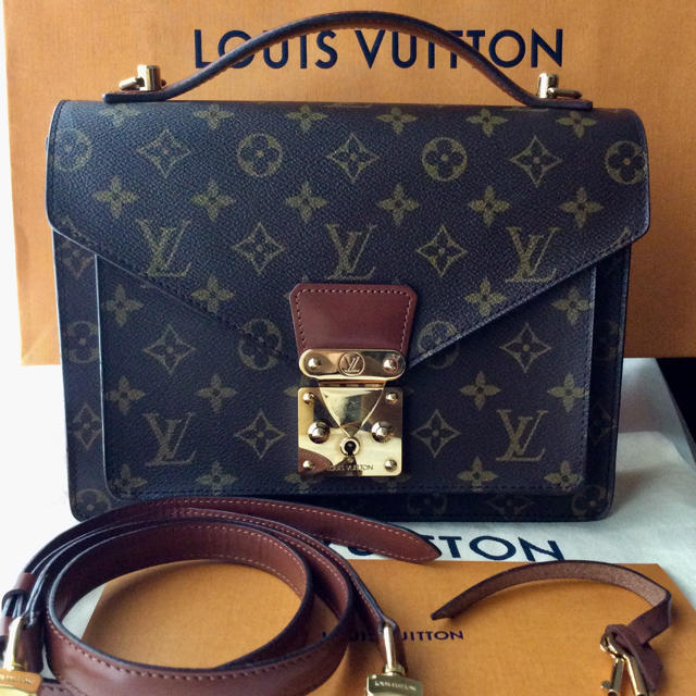 LOUIS VUITTON - ルイヴィトン モンソー 26バッグ 美品⭐️の通販 by