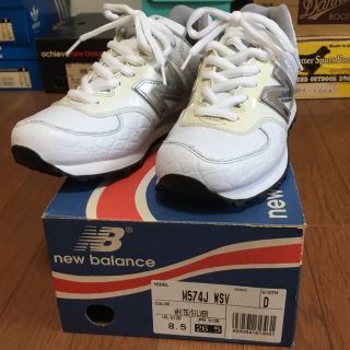 ニューバランス(New Balance)のnew balance M574J ホワイト/シルバー 26.5cm(スニーカー)