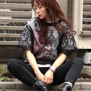 ジュエティ(jouetie)の新品 jouetie レースTEE(Tシャツ(半袖/袖なし))