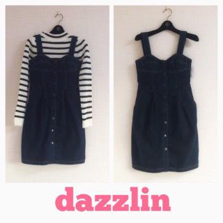 ダズリン(dazzlin)のdazzlin新品タグ付きデニムワンピ♡(ミニワンピース)