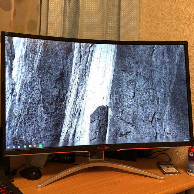 AGON 湾曲ゲーミングモニター 31.5インチ 144Hz-