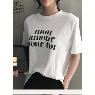 ザラ(ZARA)のメッセージTシャツ☆Free size(Tシャツ(半袖/袖なし))