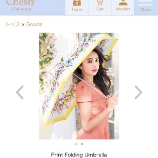 チェスティ(Chesty)のChesty・チェスティ折りたたみ傘・新品未使用(傘)