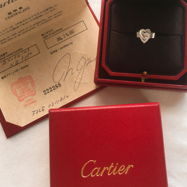 Cartier 9号 カルティエ ダイヤ リング の通販 by ○◁♡｜カルティエならラクマ - カルティエ ２ハートリング K18 49 即納好評