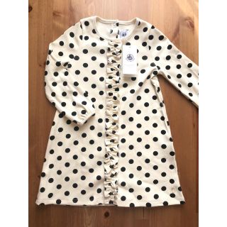 プチバトー(PETIT BATEAU)のチャコ様専用♡36m プチバトー ストレッチコットンドットプリントワンピース(ワンピース)