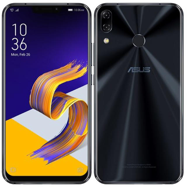 ASUS(エイスース)のZenFone 5Z シャイニーブラック 新品未開封 simフリー 128GB スマホ/家電/カメラのスマートフォン/携帯電話(スマートフォン本体)の商品写真