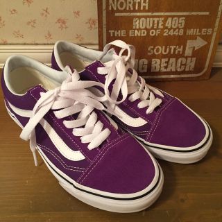 ヴァンズ(VANS)のvans パープル(スニーカー)